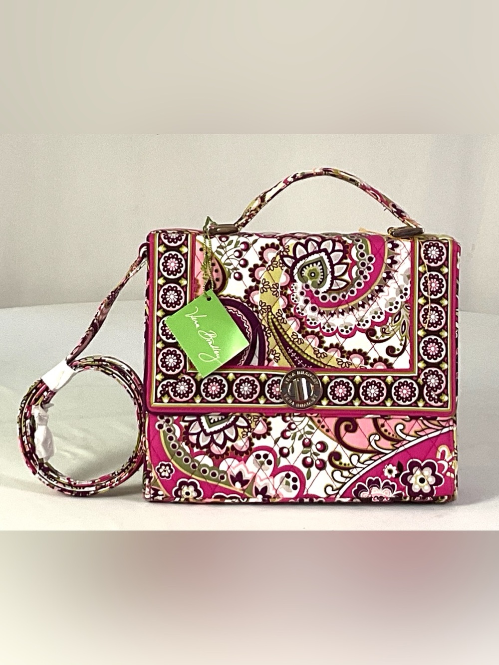 NWT-Vera Bradley-“ JULIA”-very Berry paisley Crossbody bag